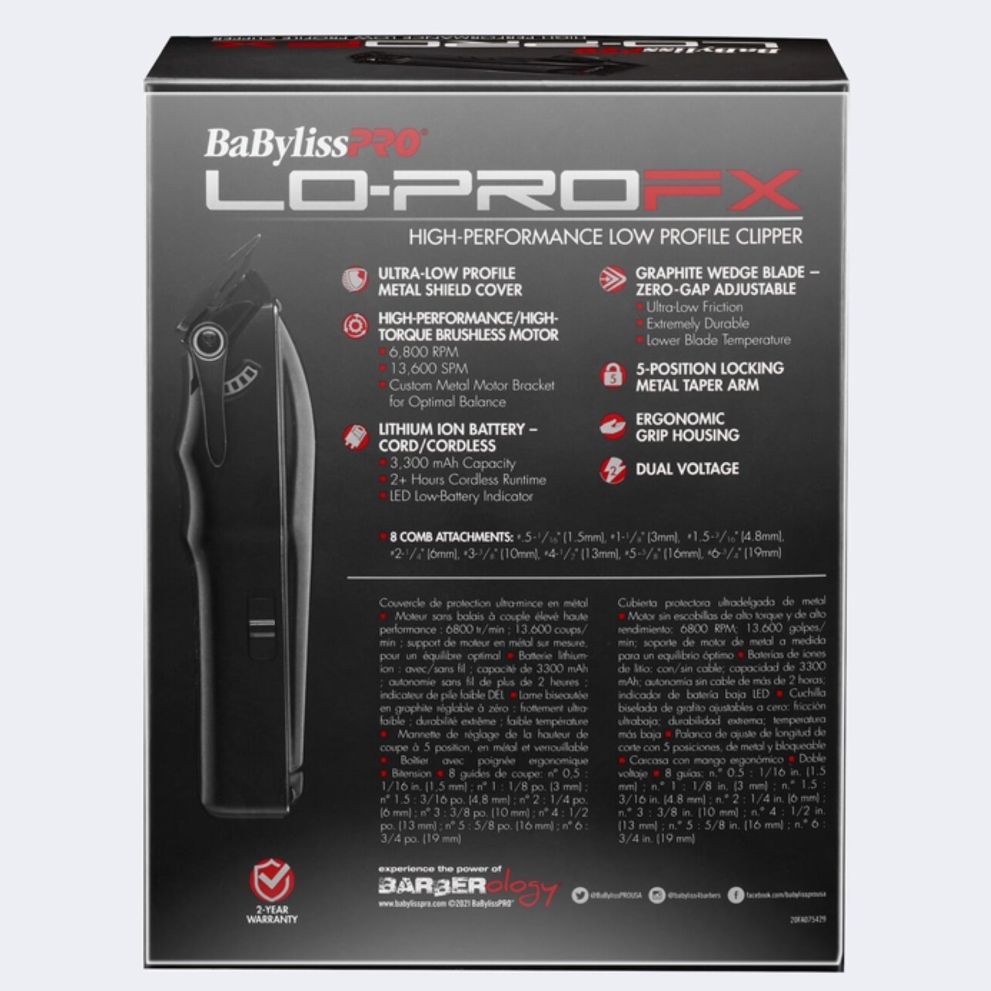 Babyliss Lo ProFX Clipper Package