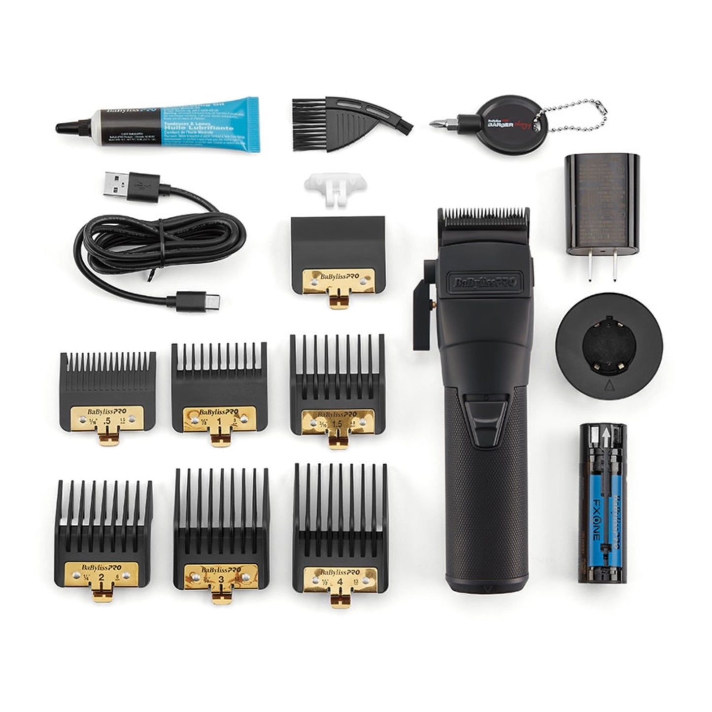 BabylissPRO FXONE Black Clipper Kit