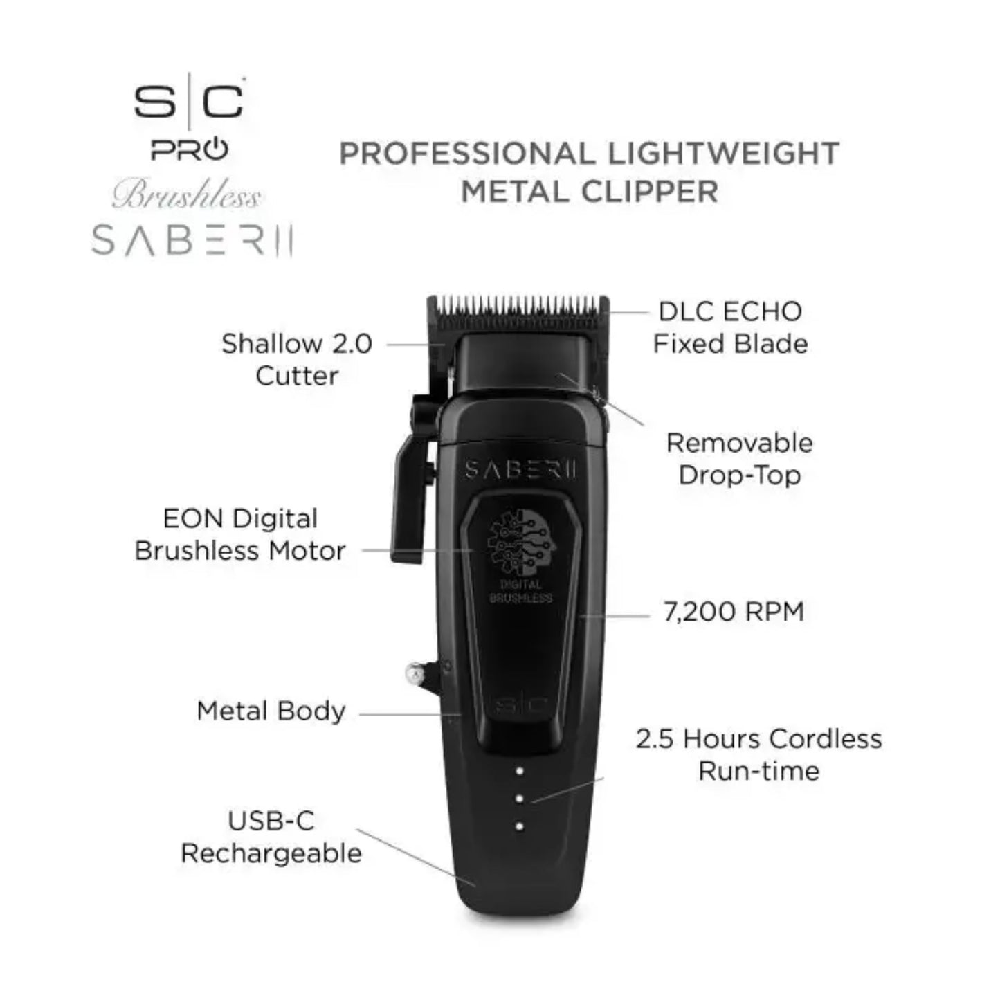 Stylecraft Saber 2.0 Black Clipper Information