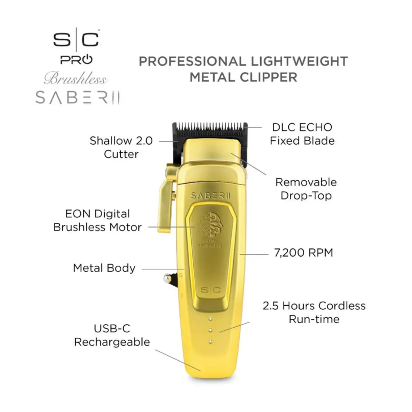 Stylecraft Saber 2.0 Gold Clipper Information