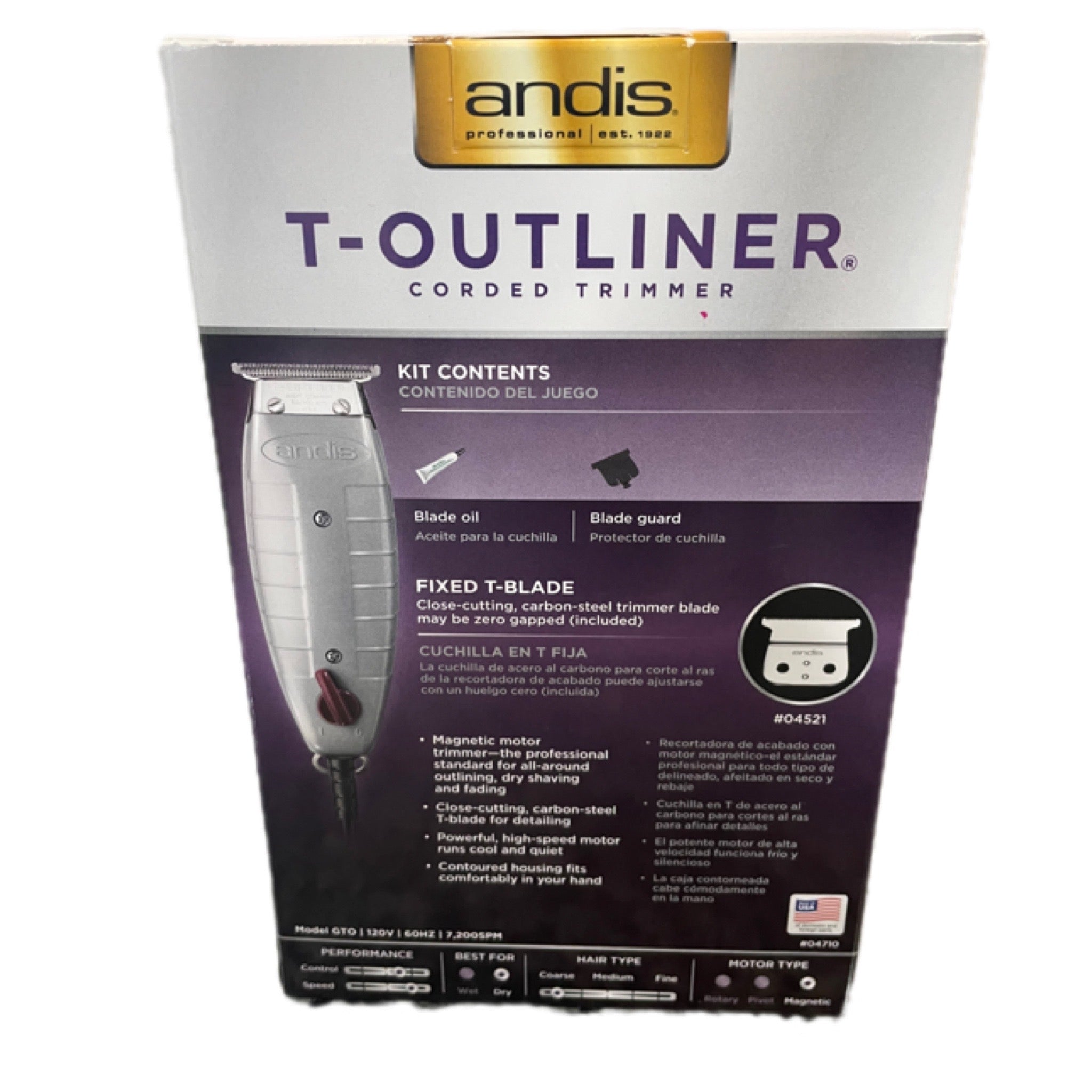 Andis outlet t-outliner corded trimmer