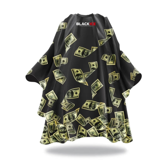 Black Ice Barber Cape Money Shower