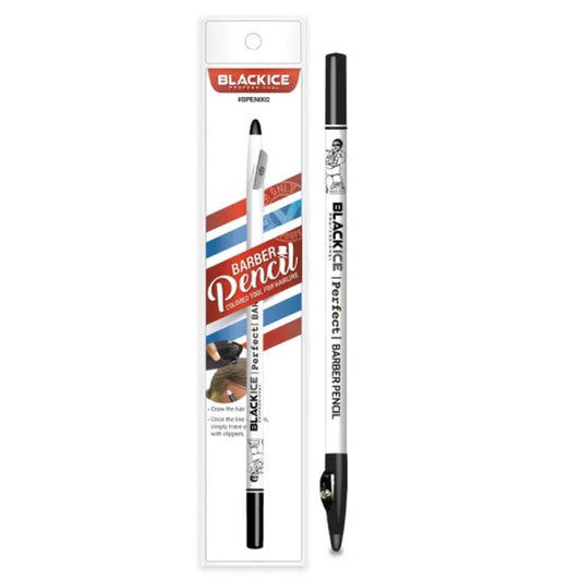 Black Ice White Barber Pencil