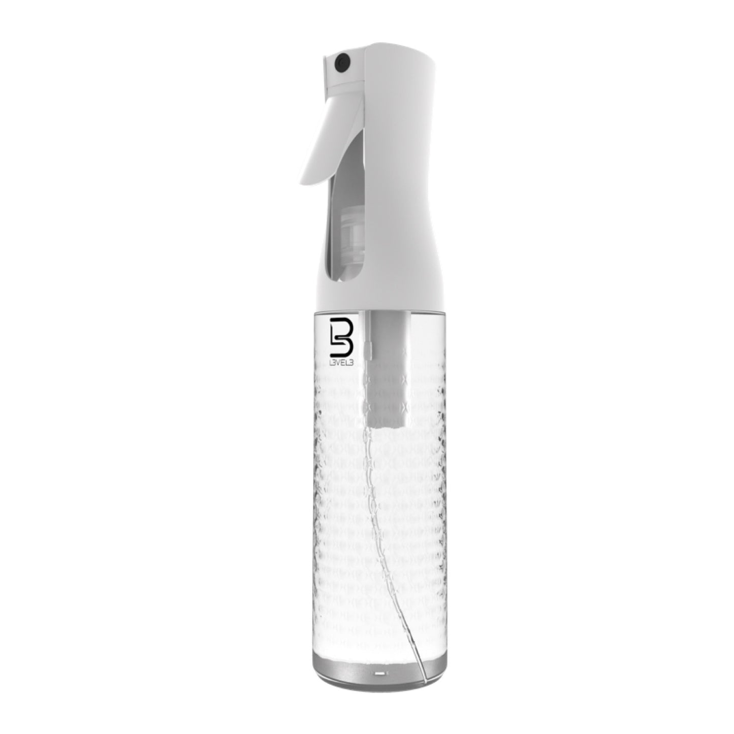 L3VEL3 Beveled Spray Bottle Clear