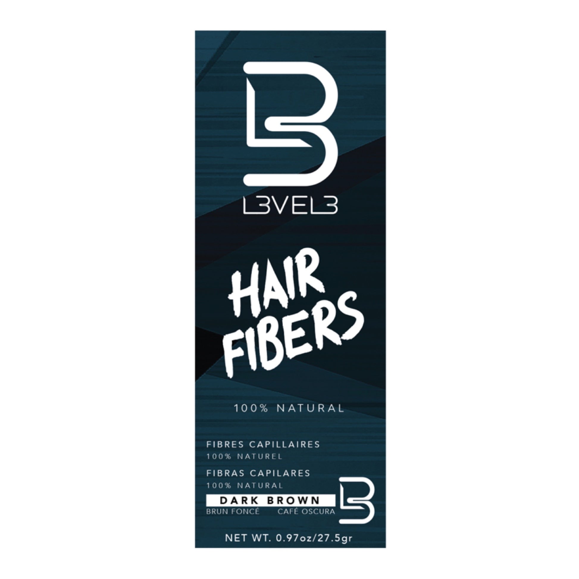 L3VEL3 Hair Fibers Dark Brown Box