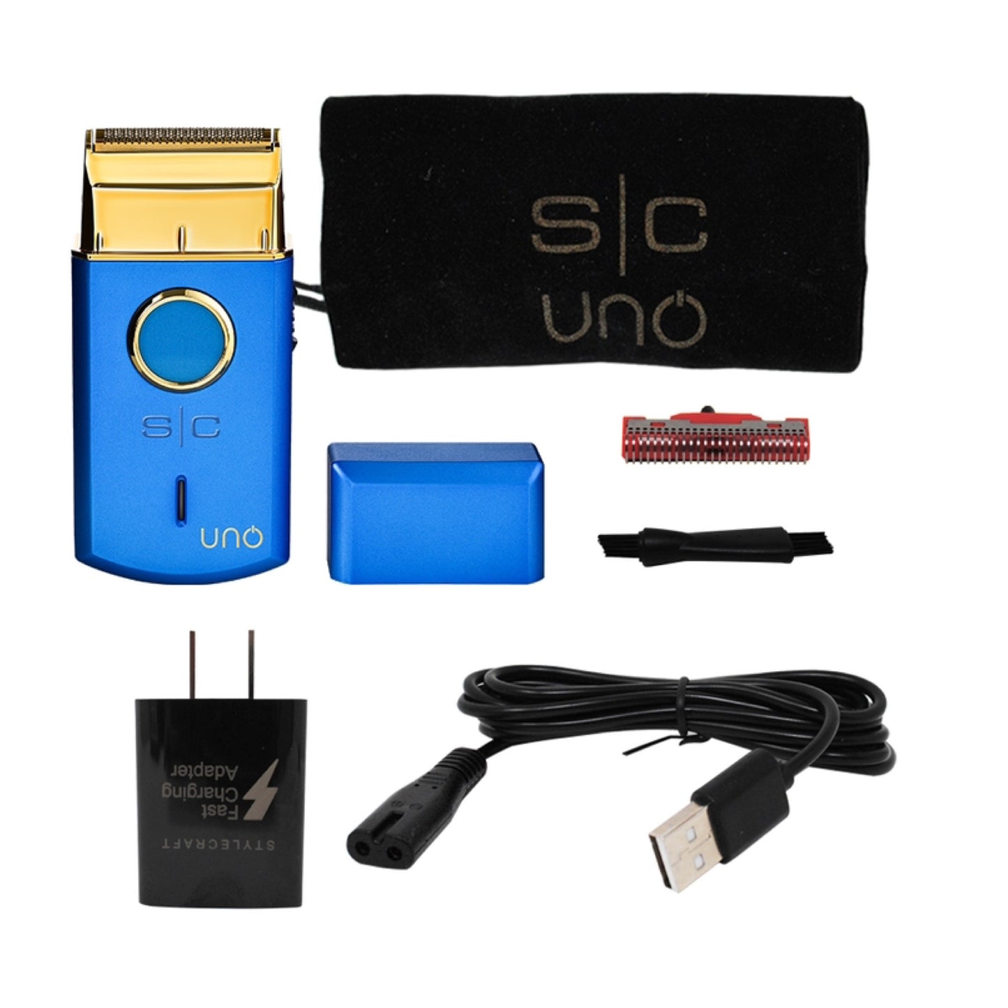 Stylecraft Blue Uno Shaver Kit